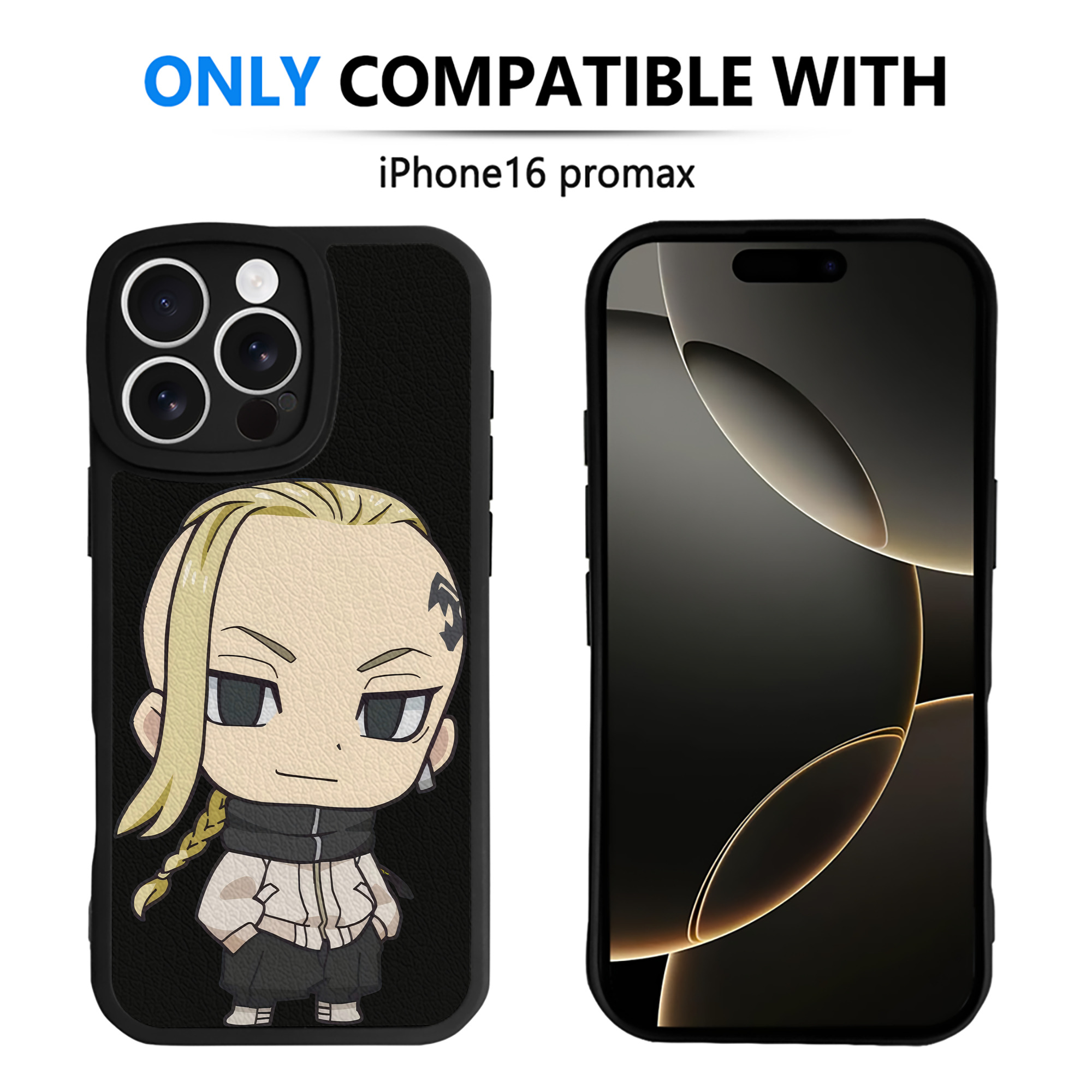 （画像用） 東京リベンジャーズ Tokyo Revengers 【iPhone 16シリーズ対応】シリコンスマホケース（レザー調） 材質：シリコン
